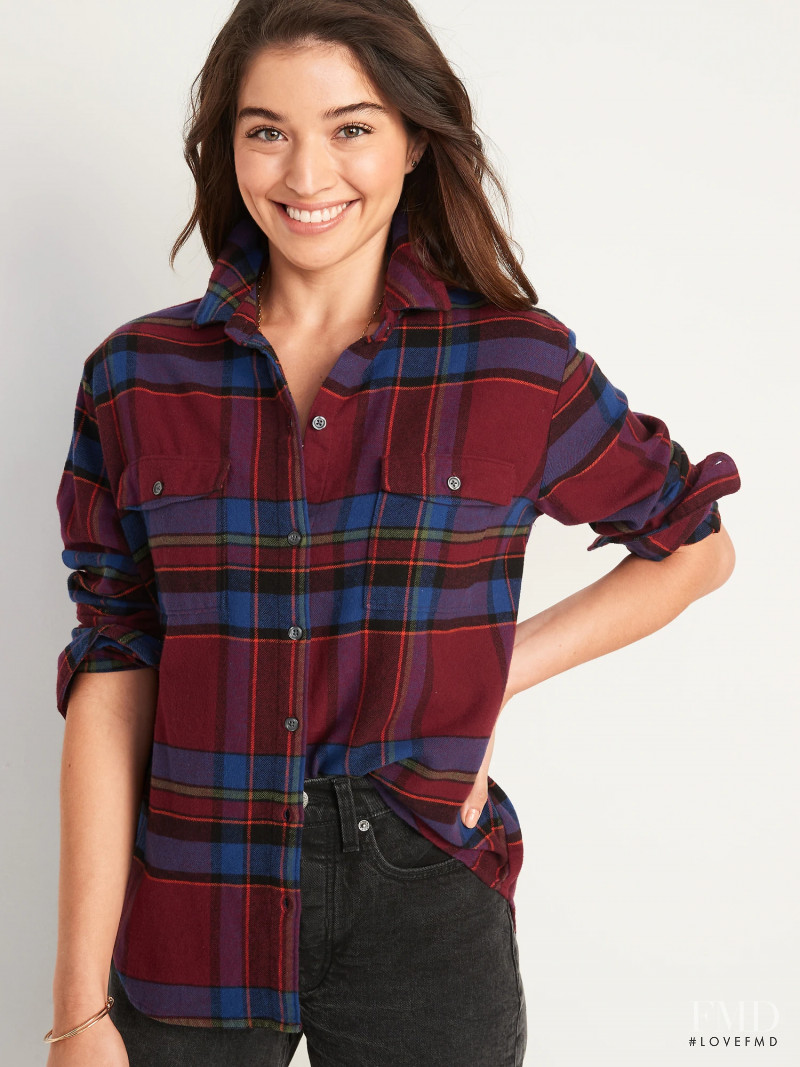 Daniela Lopez Osorio featured in  the Old Navy catalogue for Winter 2021