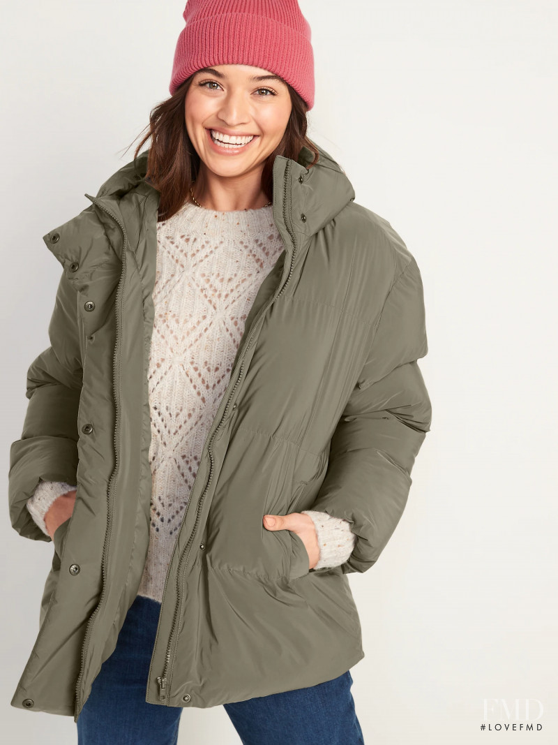 Daniela Lopez Osorio featured in  the Old Navy catalogue for Winter 2021