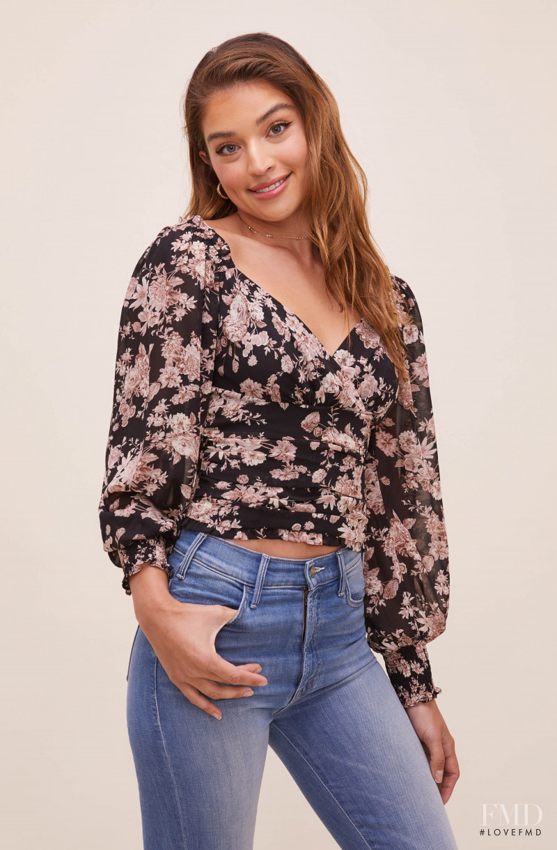 Daniela Lopez Osorio featured in  the ASTR the Label catalogue for Spring/Summer 2021