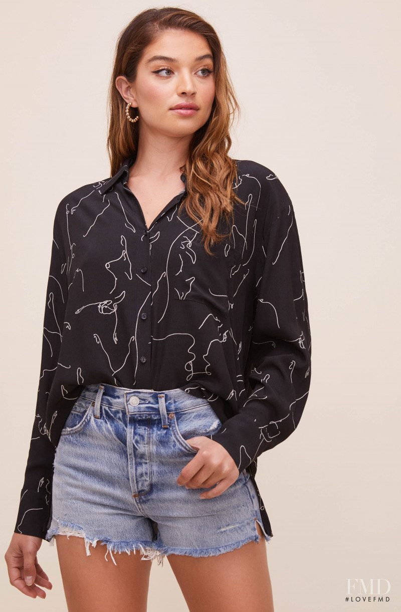 Daniela Lopez Osorio featured in  the ASTR the Label catalogue for Spring/Summer 2021