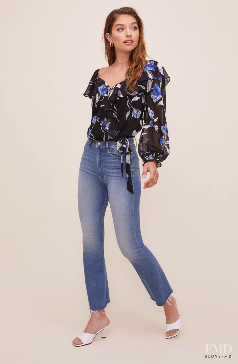 Daniela Lopez Osorio featured in  the ASTR the Label catalogue for Spring/Summer 2021