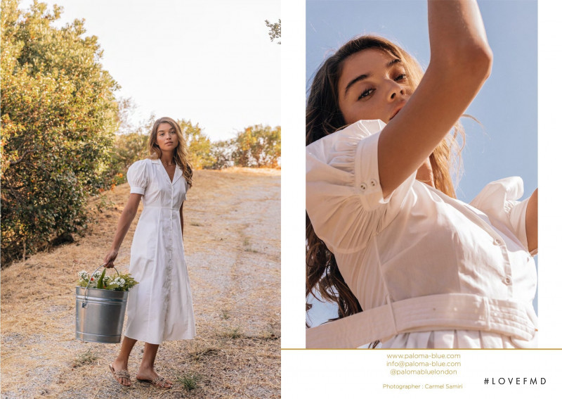 Daniela Lopez Osorio featured in  the Paloma Blue advertisement for Spring 2021