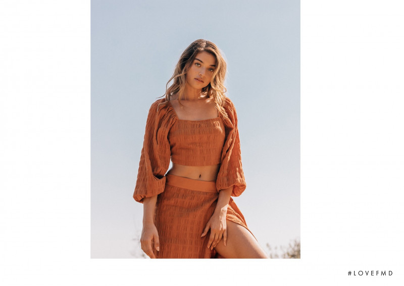 Daniela Lopez Osorio featured in  the Paloma Blue advertisement for Spring 2021