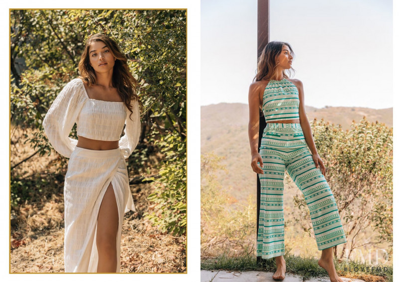 Daniela Lopez Osorio featured in  the Paloma Blue advertisement for Spring 2021