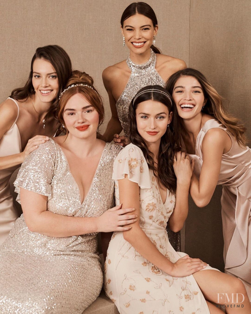 Daniela Lopez Osorio featured in  the BHLDN advertisement for Holiday 2019