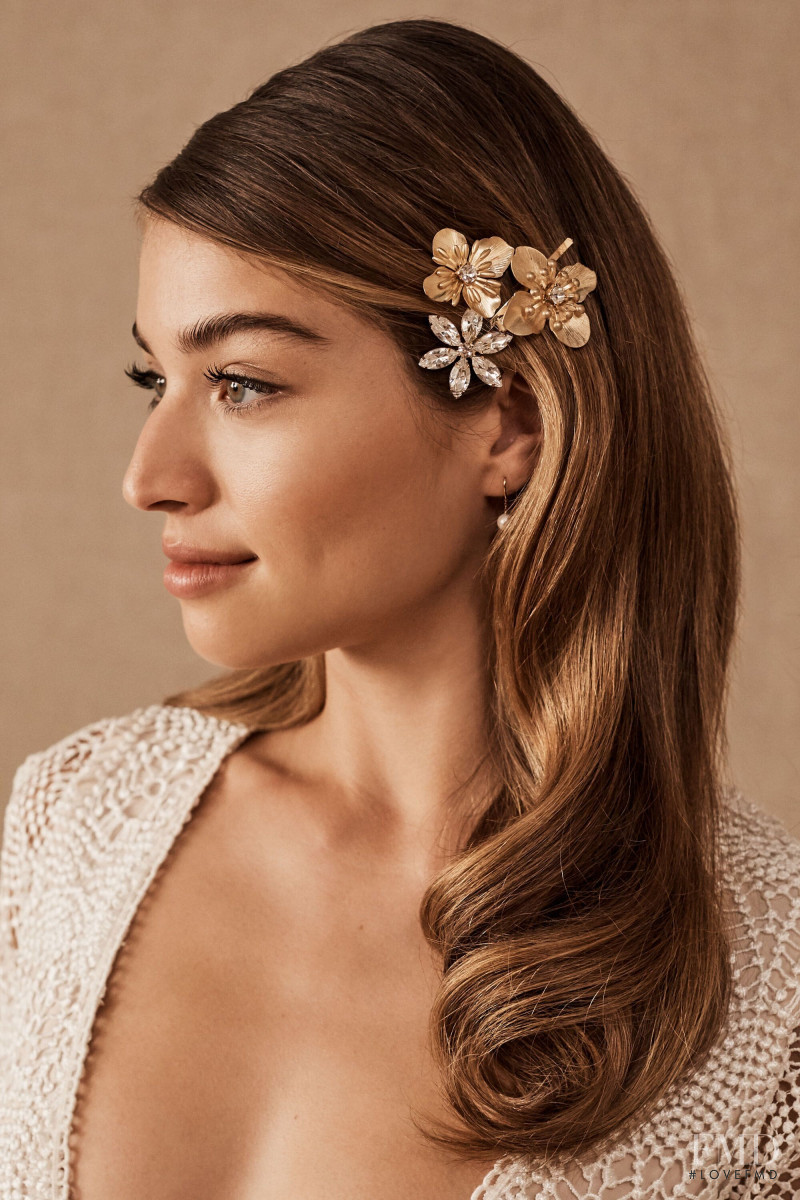 Daniela Lopez Osorio featured in  the BHLDN advertisement for Holiday 2019