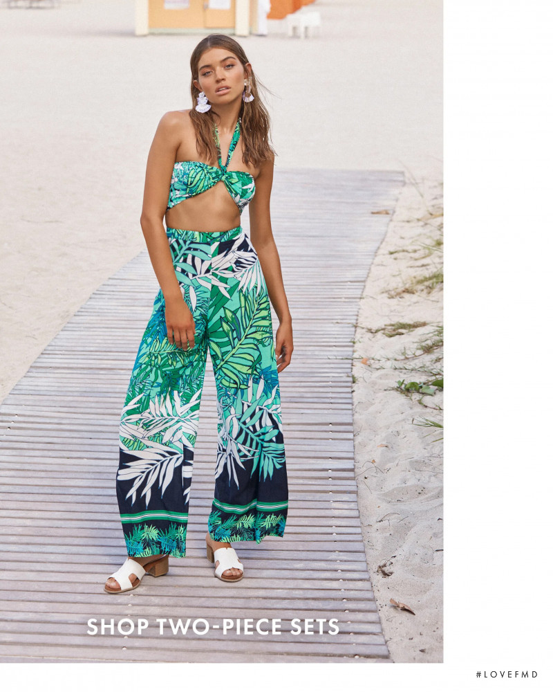 Daniela Lopez Osorio featured in  the Lulus Turn Up The Heath advertisement for Summer 2019