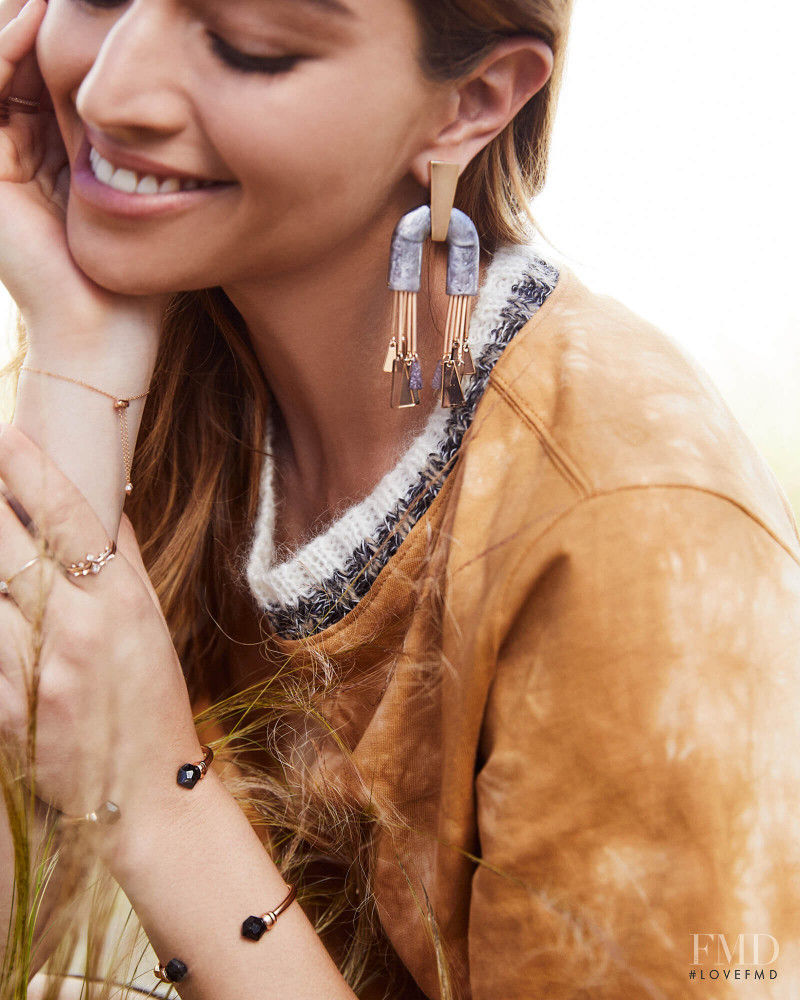 Daniela Lopez Osorio featured in  the Kendra Scott advertisement for Autumn/Winter 2019