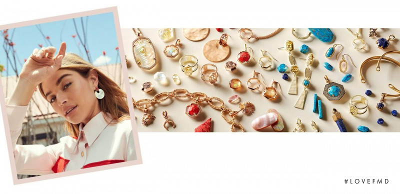 Daniela Lopez Osorio featured in  the Kendra Scott advertisement for Autumn/Winter 2019