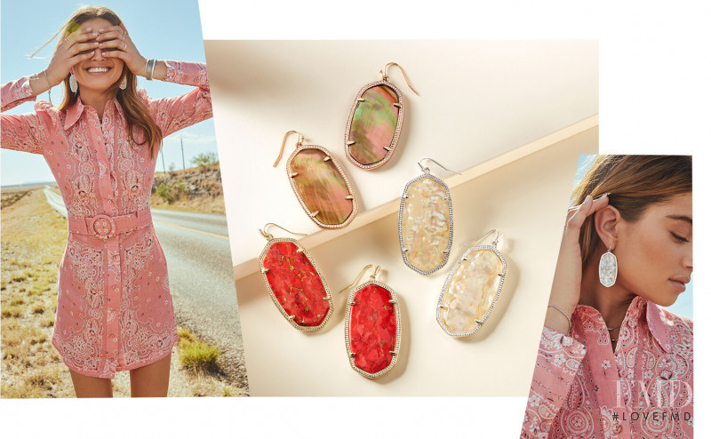 Daniela Lopez Osorio featured in  the Kendra Scott advertisement for Autumn/Winter 2019