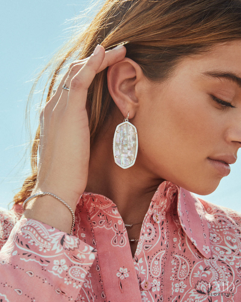 Daniela Lopez Osorio featured in  the Kendra Scott advertisement for Autumn/Winter 2019