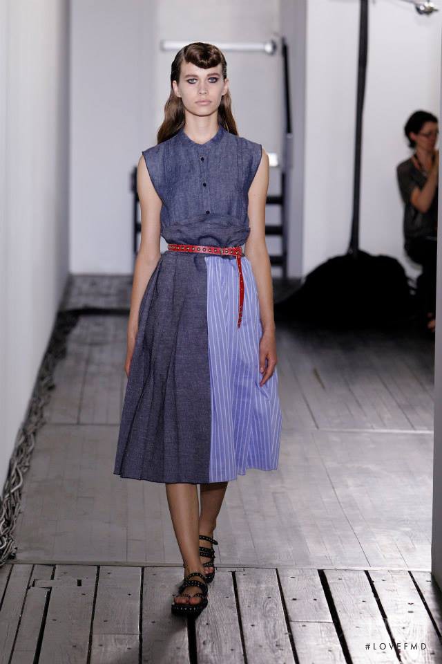 Agata Wozniak featured in  the Hache fashion show for Spring/Summer 2014