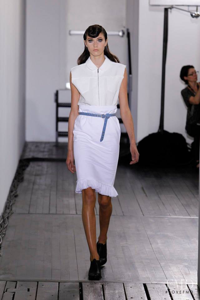 Matilda Lowther featured in  the Hache fashion show for Spring/Summer 2014