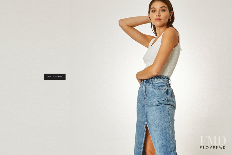 Daniela Lopez Osorio featured in  the Pistola advertisement for Resort 2019