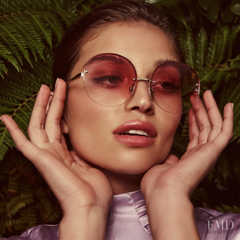 Daniela Lopez Osorio featured in  the Le Specs Exoticism Collection   advertisement for Autumn/Winter 2018