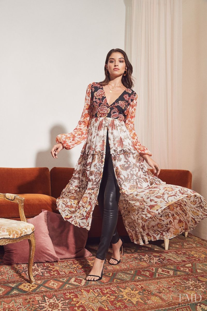 Daniela Lopez Osorio featured in  the REVOLVE lookbook for Autumn/Winter 2018