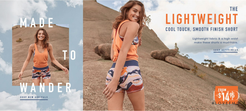 Daniela Lopez Osorio featured in  the Cotton On Body advertisement for Spring/Summer 2018