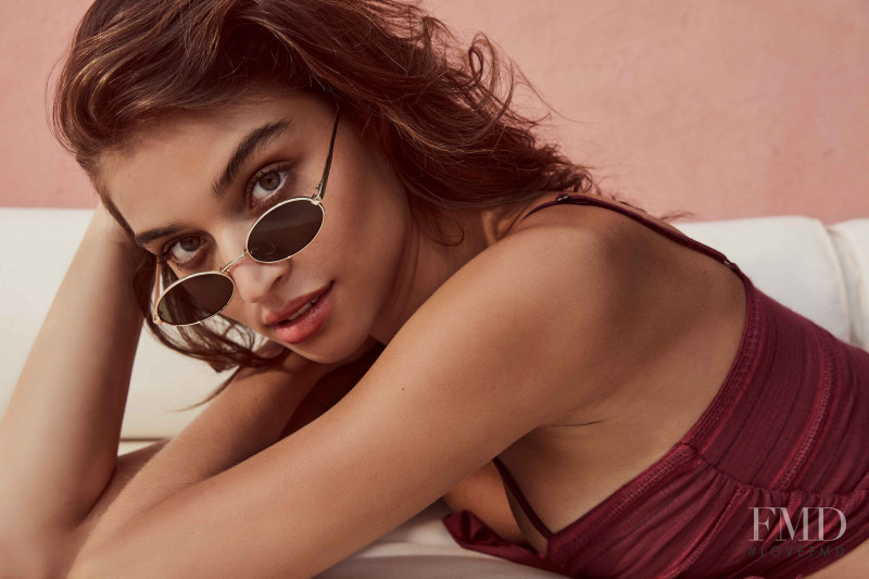 Daniela Lopez Osorio featured in  the Le Specs Joie de Vivre Collection advertisement for Summer 2018