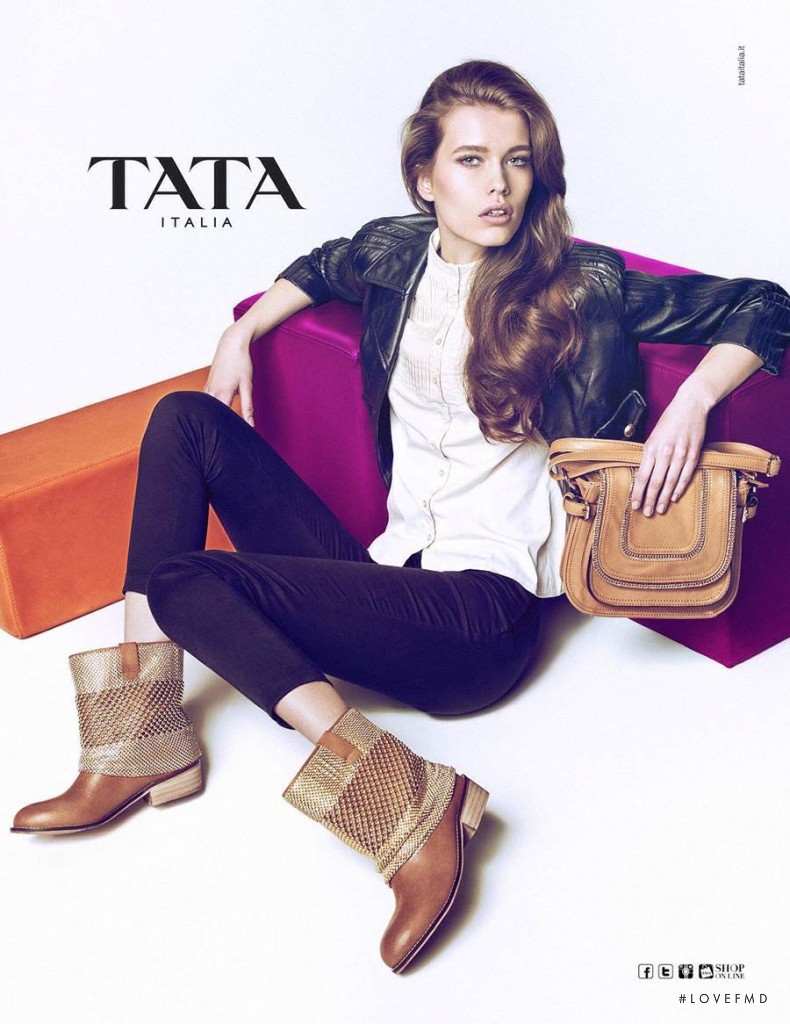 Agata Wozniak featured in  the Tata Italia advertisement for Spring/Summer 2014