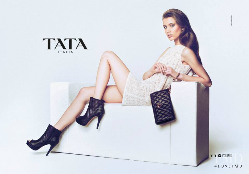 Agata Wozniak featured in  the Tata Italia advertisement for Spring/Summer 2014