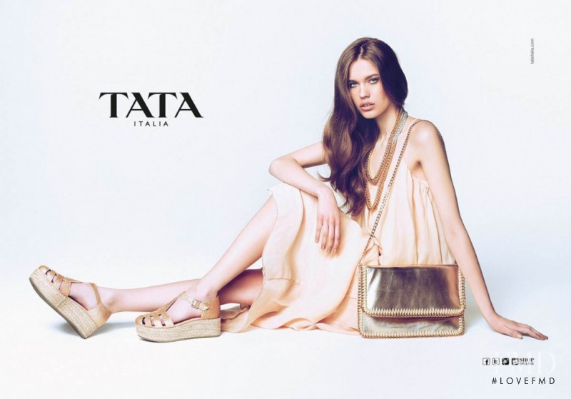 Agata Wozniak featured in  the Tata Italia advertisement for Spring/Summer 2014