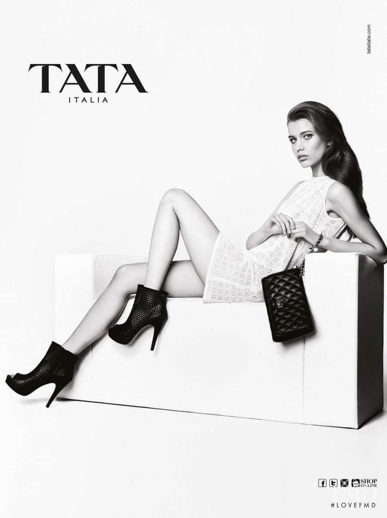 Agata Wozniak featured in  the Tata Italia advertisement for Spring/Summer 2014