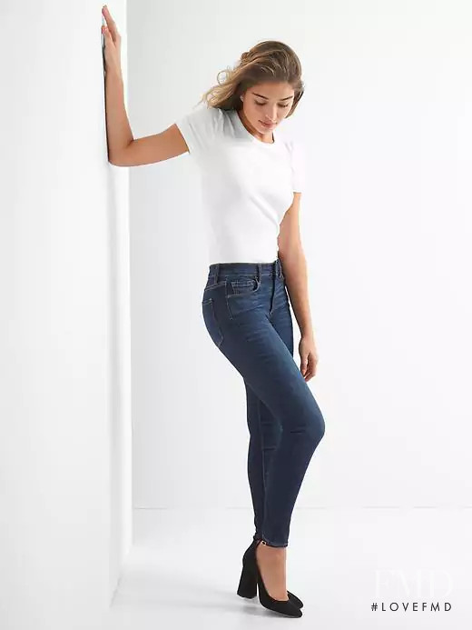 Daniela Lopez Osorio featured in  the Gap lookbook for Summer 2017