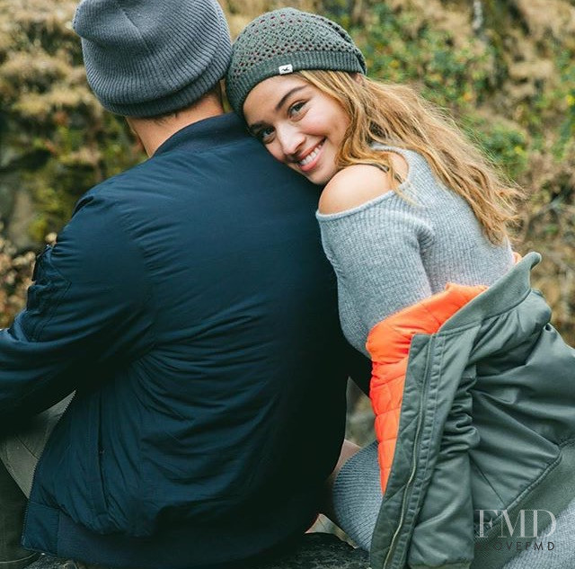 Daniela Lopez Osorio featured in  the Hollister advertisement for Autumn/Winter 2016