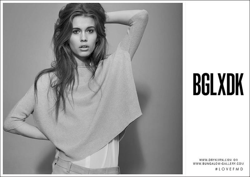 Agata Wozniak featured in  the BGLXDK advertisement for Spring/Summer 2014