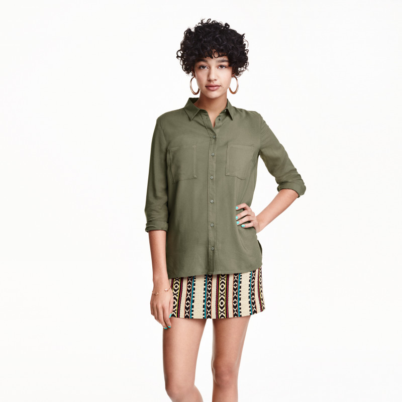 Damaris Goddrie featured in  the H&M catalogue for Summer 2016