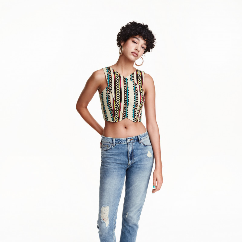 Damaris Goddrie featured in  the H&M catalogue for Summer 2016