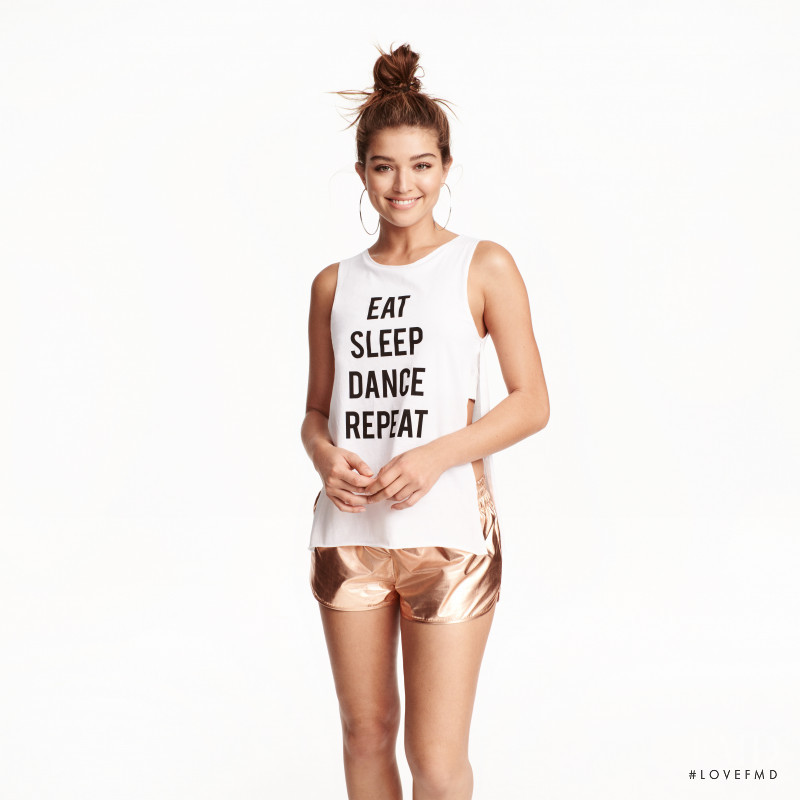 Daniela Lopez Osorio featured in  the H&M catalogue for Summer 2016