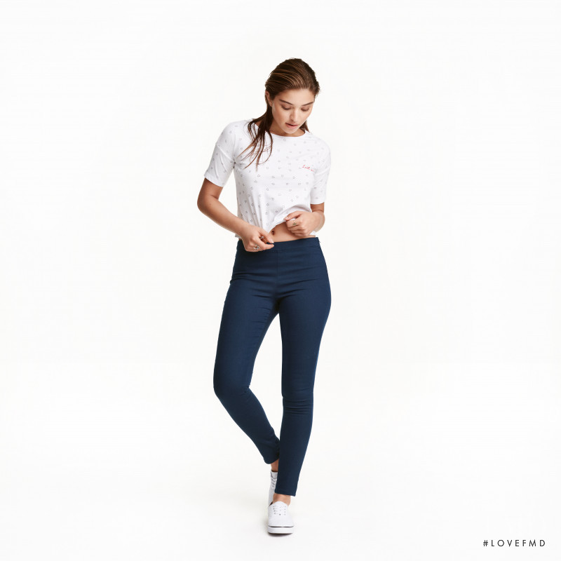 Daniela Lopez Osorio featured in  the H&M catalogue for Summer 2016