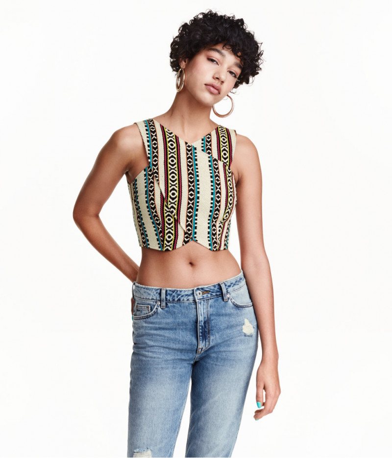 Damaris Goddrie featured in  the H&M catalogue for Summer 2016
