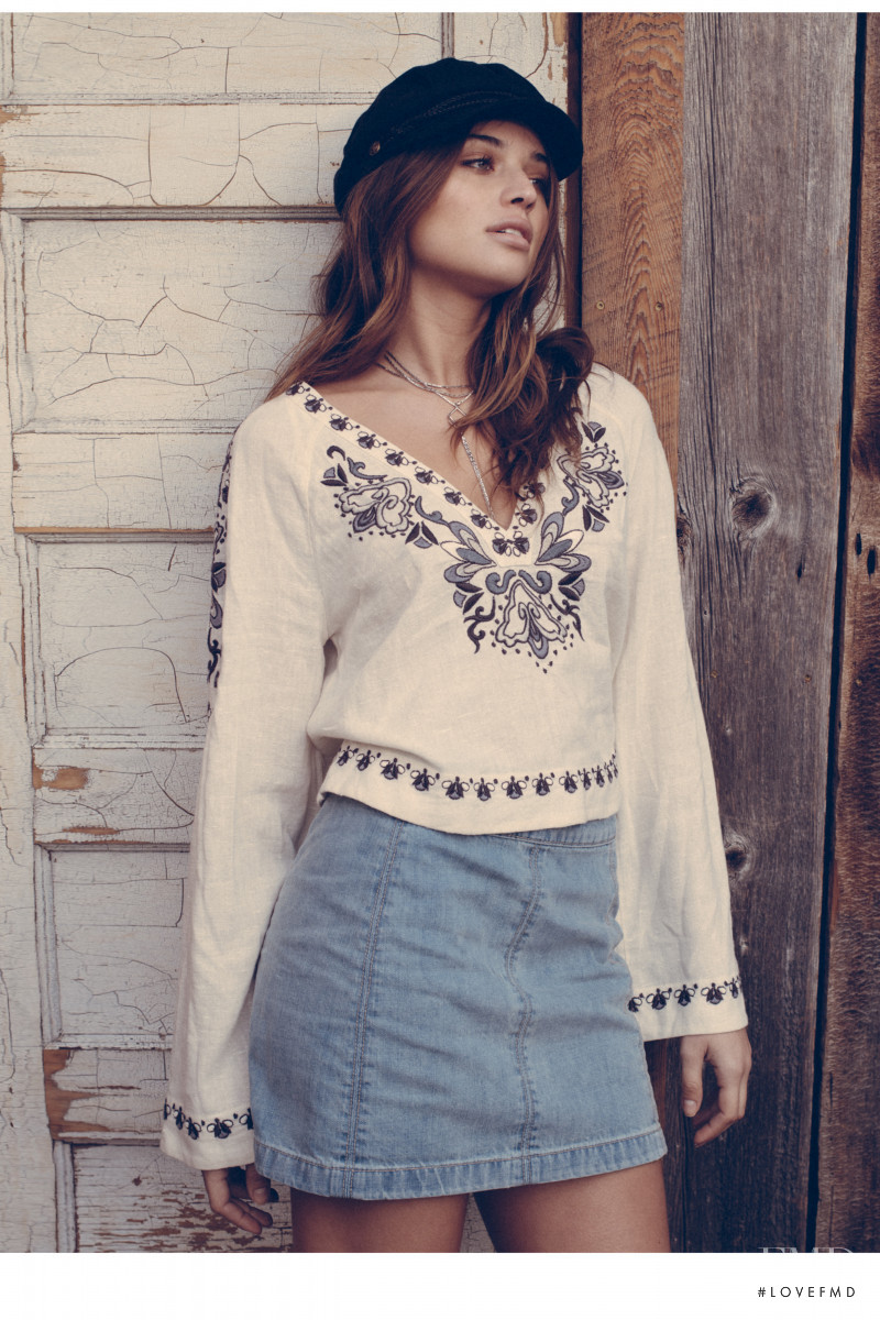 Daniela Lopez Osorio featured in  the Free People lookbook for Spring 2016