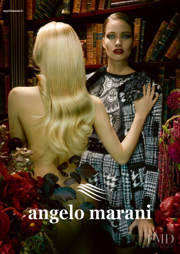 Manon Pieto featured in  the Angelo Marani advertisement for Autumn/Winter 2012