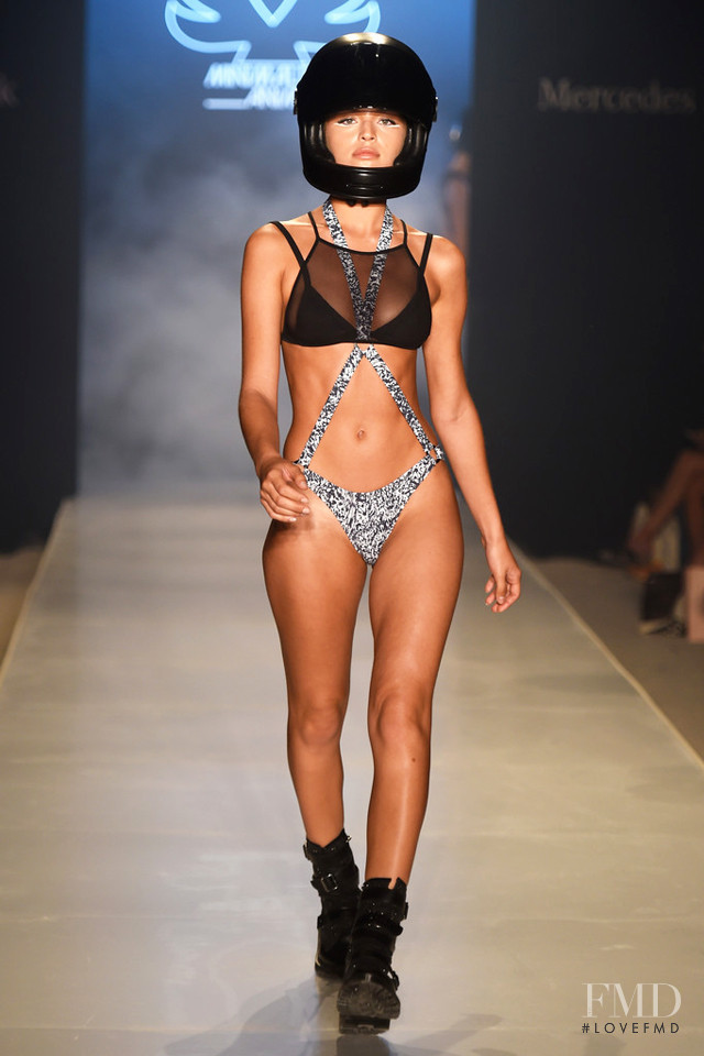 Daniela Lopez Osorio featured in  the Minimale Animale fashion show for Spring/Summer 2015