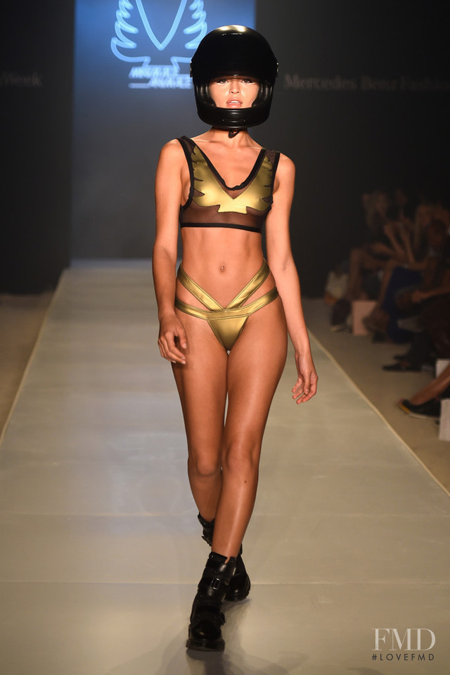 Daniela Lopez Osorio featured in  the Minimale Animale fashion show for Spring/Summer 2015