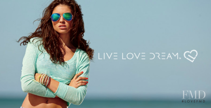 Daniela Lopez Osorio featured in  the Aeropostale advertisement for Summer 2014