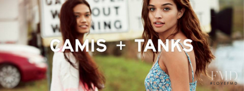 Daniela Lopez Osorio featured in  the Aeropostale advertisement for Summer 2014