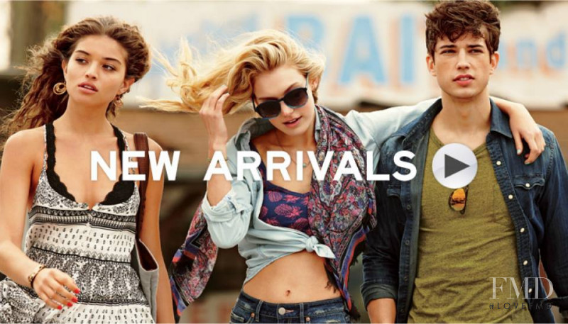 Daniela Lopez Osorio featured in  the Aeropostale advertisement for Summer 2014