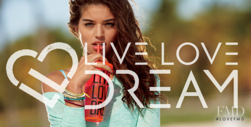 Daniela Lopez Osorio featured in  the Aeropostale advertisement for Summer 2014