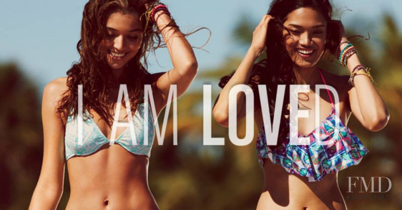 Daniela Lopez Osorio featured in  the Aeropostale advertisement for Summer 2014