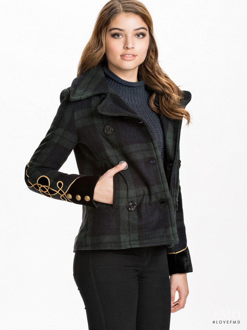 Daniela Lopez Osorio featured in  the nelly.com catalogue for Winter 2014