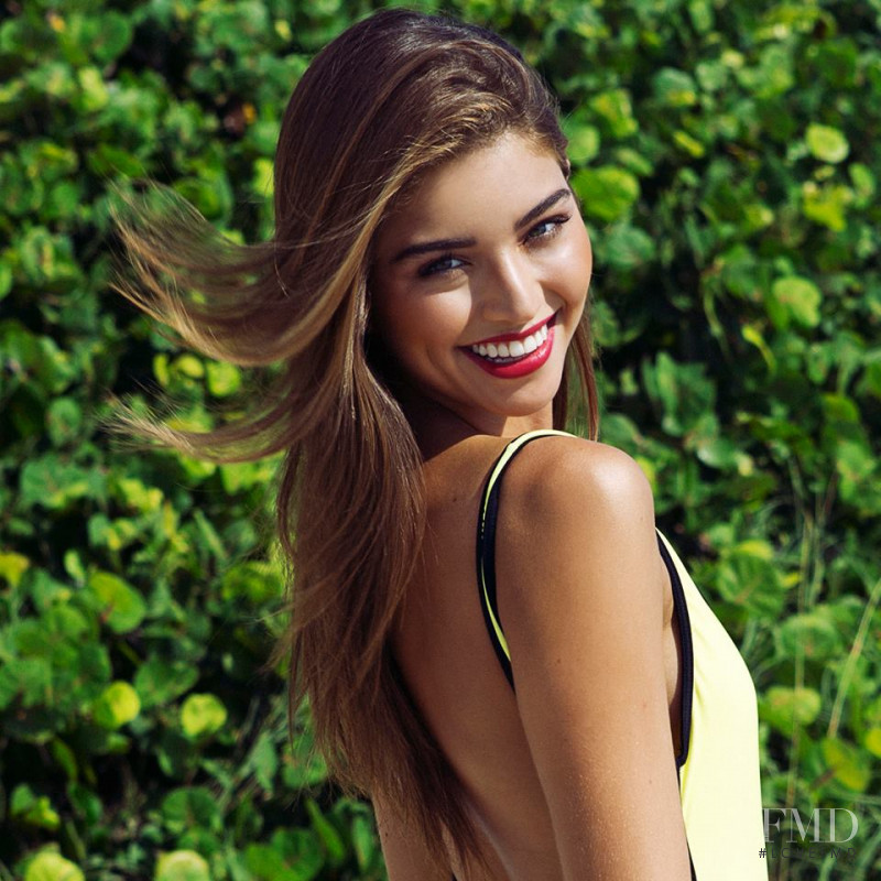 Daniela Lopez Osorio featured in  the Uberliss advertisement for Spring/Summer 2015