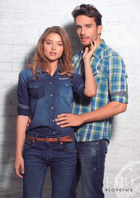 Daniela Lopez Osorio featured in  the Americanino advertisement for Autumn/Winter 2015