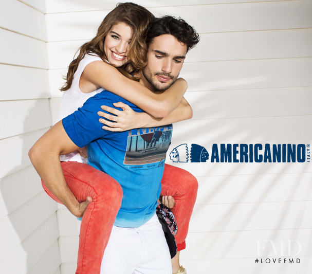 Daniela Lopez Osorio featured in  the Americanino advertisement for Autumn/Winter 2015