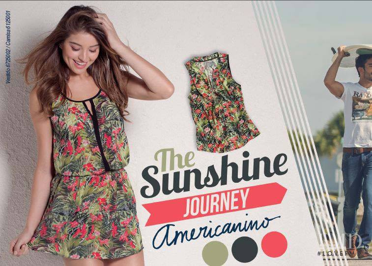 Daniela Lopez Osorio featured in  the Americanino advertisement for Autumn/Winter 2015