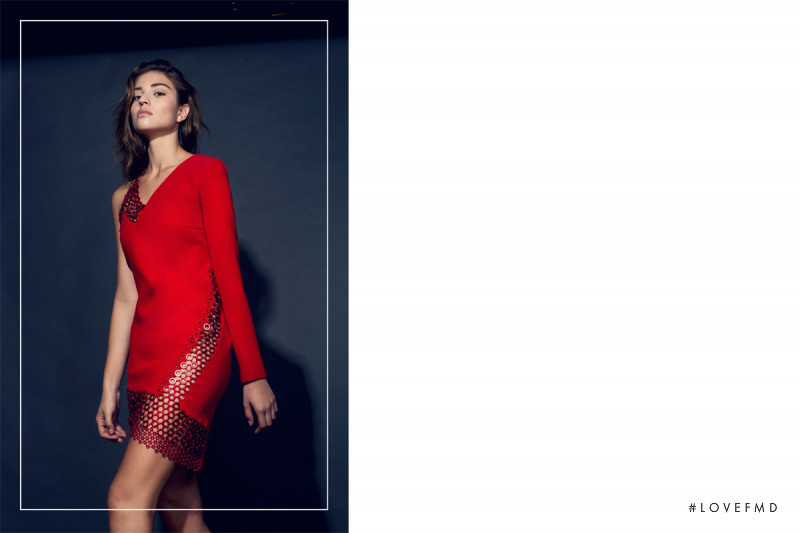 Daniela Lopez Osorio featured in  the Anthony Vaccarello x The Webster advertisement for Autumn/Winter 2015