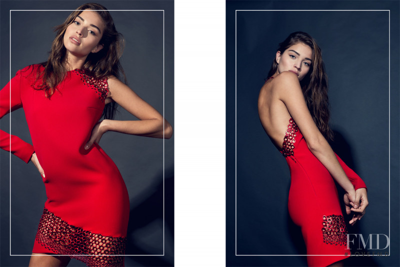 Daniela Lopez Osorio featured in  the Anthony Vaccarello x The Webster advertisement for Autumn/Winter 2015